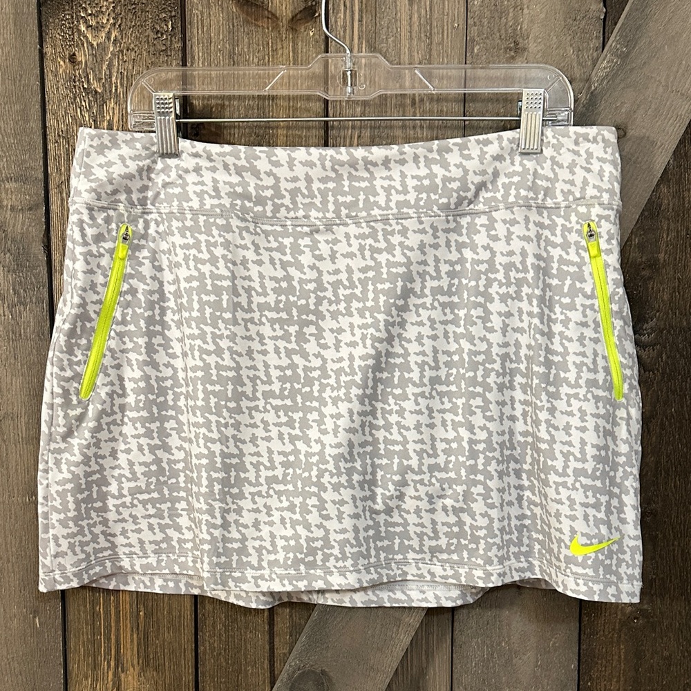 Nike Golf Dri-Fit Grey and White Athletic Skort